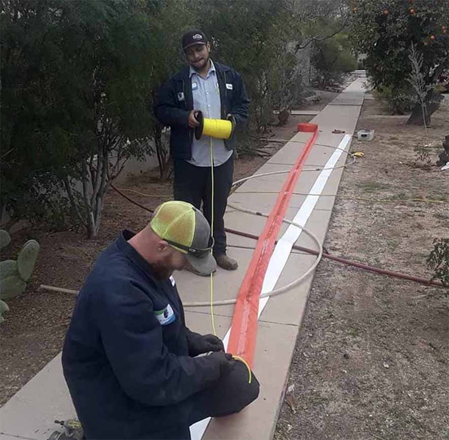 RAM Plumbing team performing trenchless work