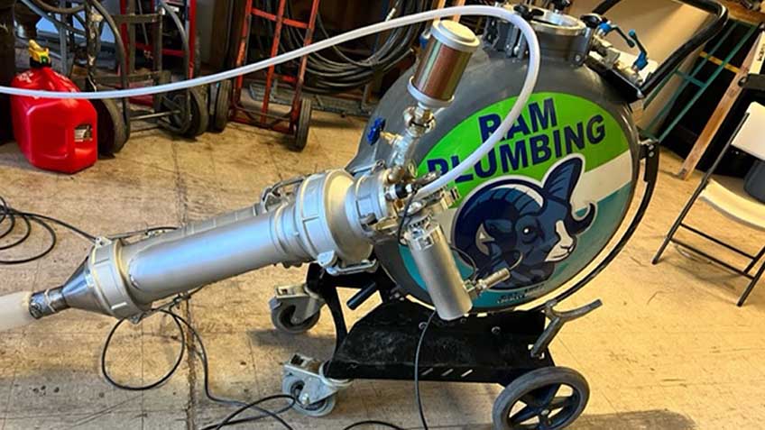 RAM Plumbing performing trenchless pipe lining Tucson, AZ