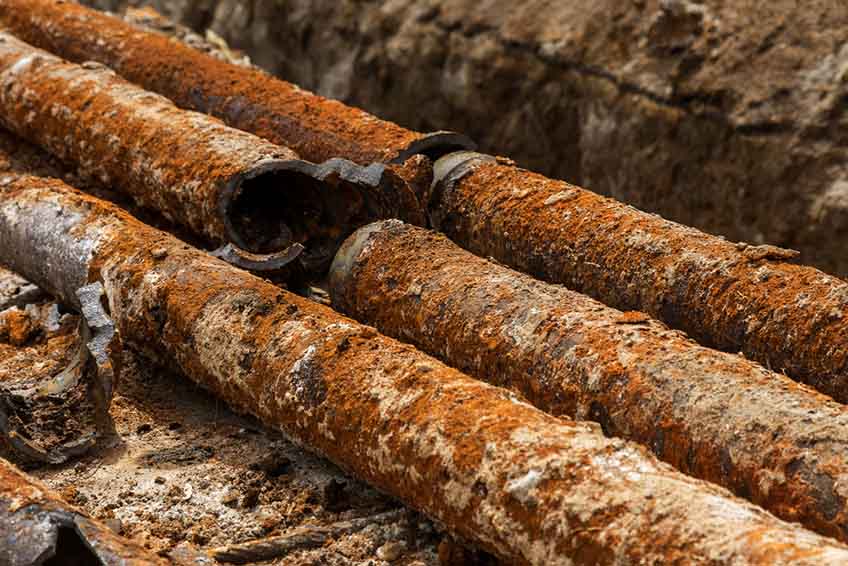 rusty water line pipes Catalina Foothills, AZ